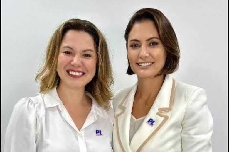 Naiane Bittencourt e Michele Bolsonaro 