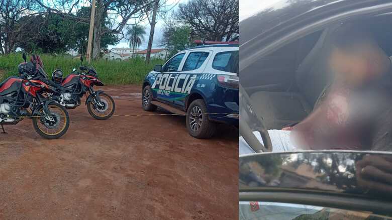 A vítima morreu dentro do veículo 