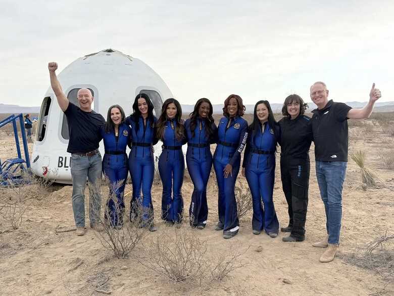 Foram 6 mulheres a bordo dessa aventura espacial