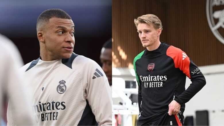 Mbappé e Odegaard, craques dos dois times, se enfrentam pela Liga dos Campeões