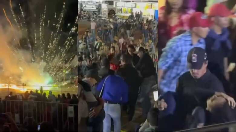 Uma pessoa saiu carregada do evento