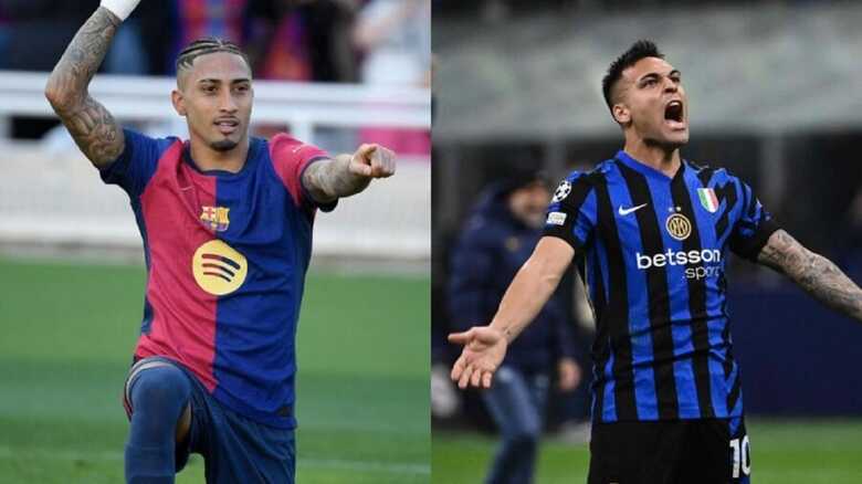 Raphinha e Lautaro são os artilheiros dos clubes na competição
