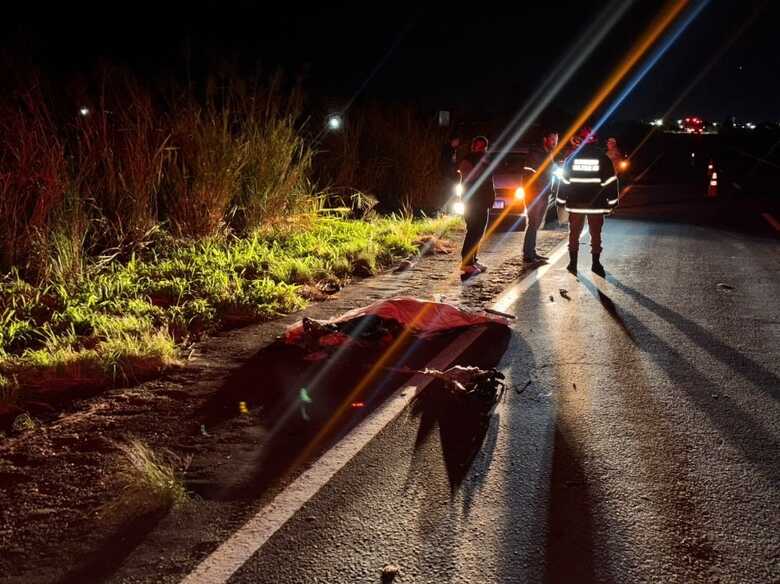 Ciclista morreu na hora