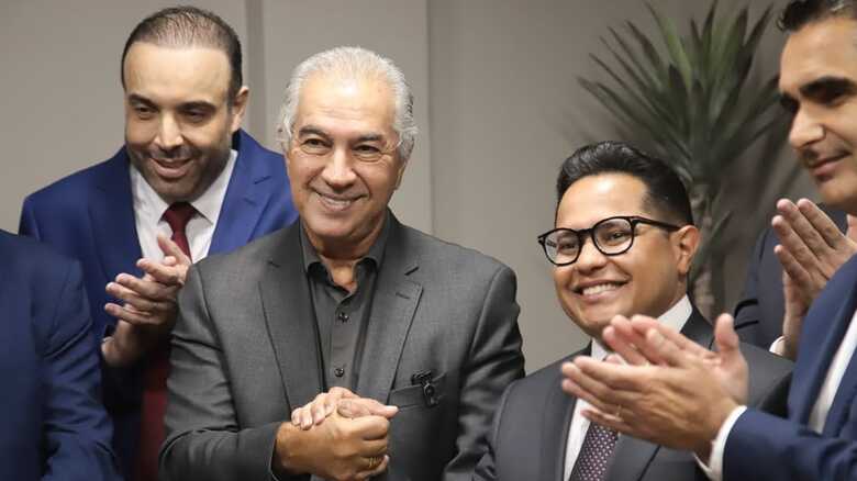 Reinaldo Azambuja em visita a Câmara Municipal de Campo Grande
