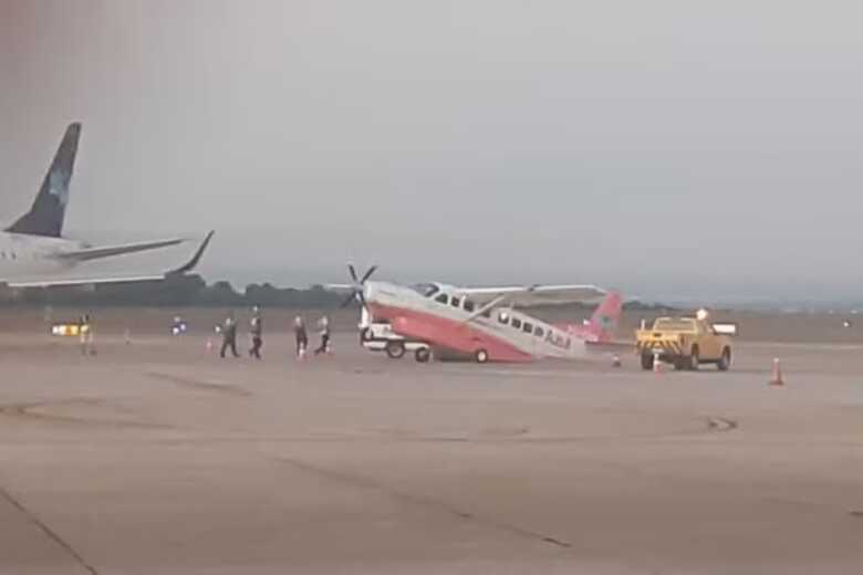 Aeronave da Azul tocou a cauda no solo durante embarque de passageiros em Viracopos, em voo que seguiria para o Rio de Janeiro na sexta 