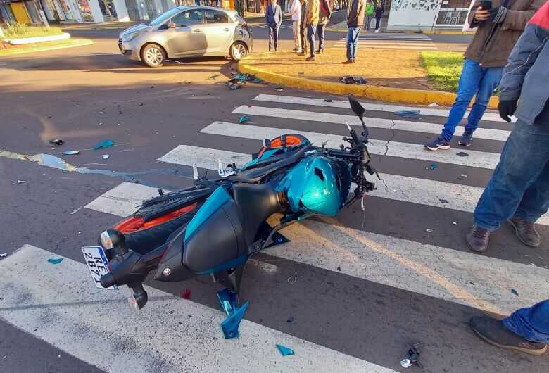 A vítima foi socorrida pelo SAMU