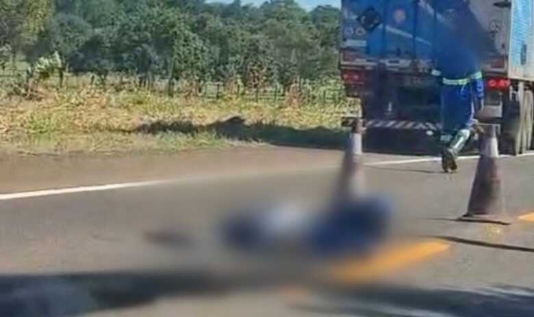 A vítima morreu ainda no local do acidente