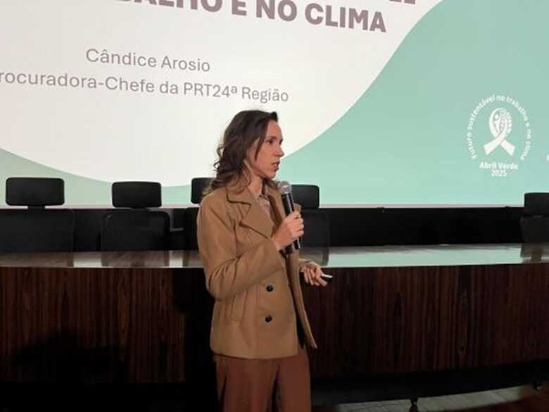 A procuradora do Trabalho Cândice Gabriela Arosio