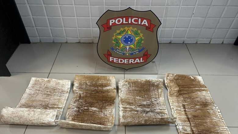 Drogas apreendidas no aeroporto