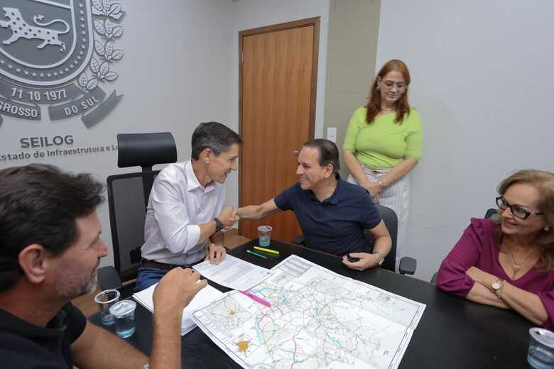Secretário Guilherme Alcântara e Coronel David