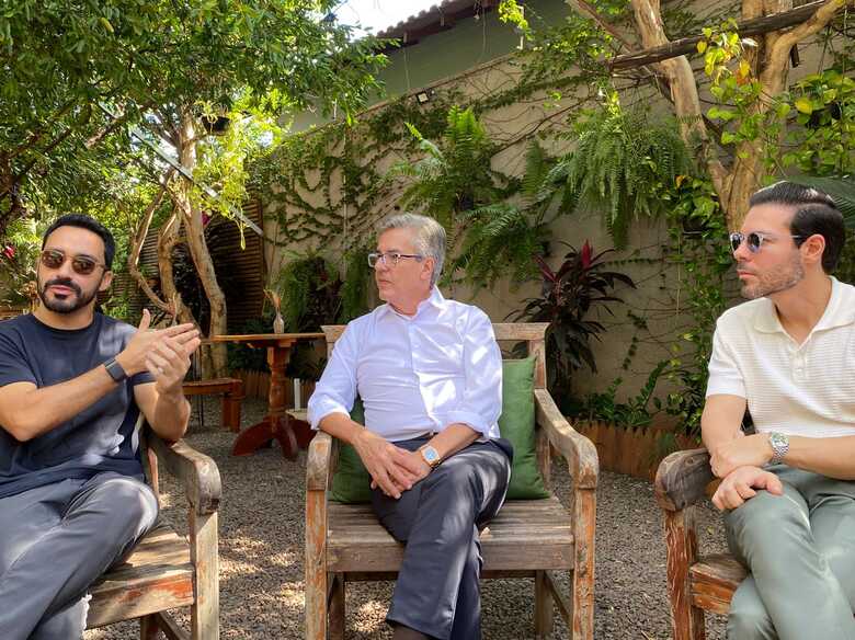 Empresário Heitor Castro, José Vicente e Dr. Tiago Dutra