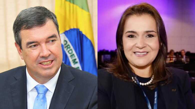 Governador Eduardo Riedel e Adriane Lopes, prefeita de Campo Grande