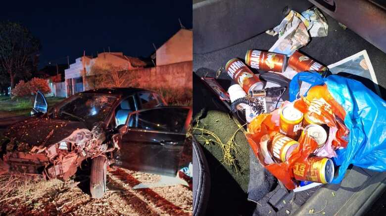 Ele acabou sendo socorrido pelo Bombeiro e será preso após receber alta