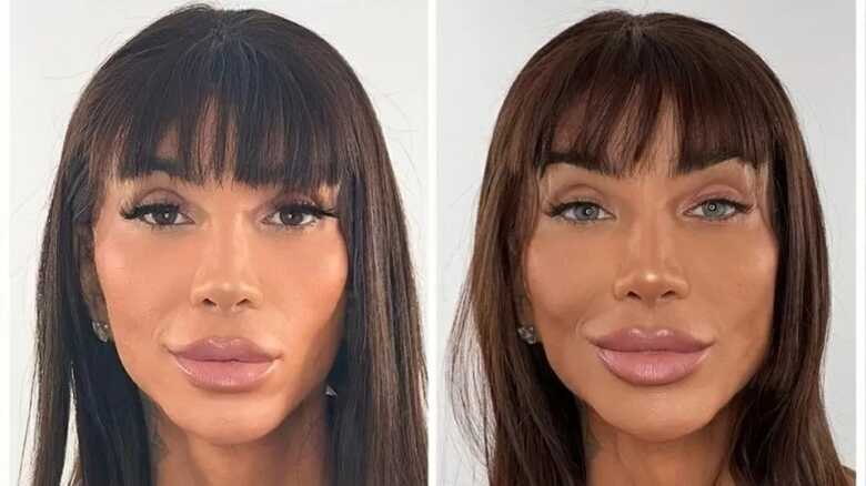 Maya Massafera muda cor dos olhos com cirurgia 