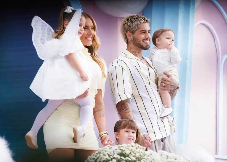 Ze Felipe e Virginia com os filhos