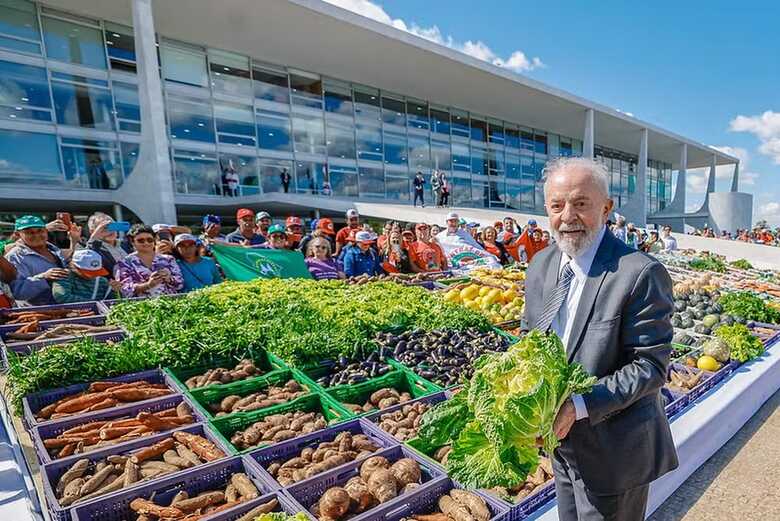 Lula durante o lançamento do Plano Safra em 2024