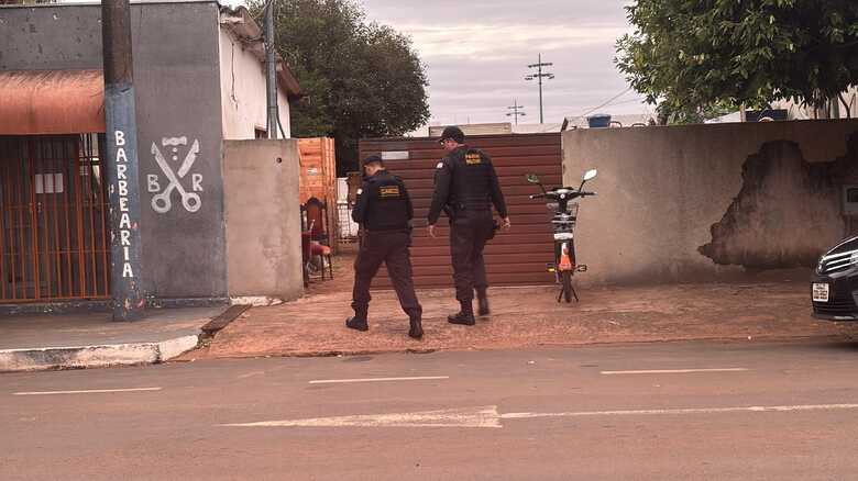 Um dos locais visitados na operação