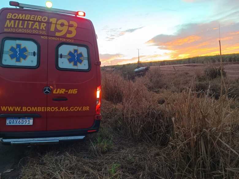 Vítima foi socorrida pelo Corpo de Bombeiros