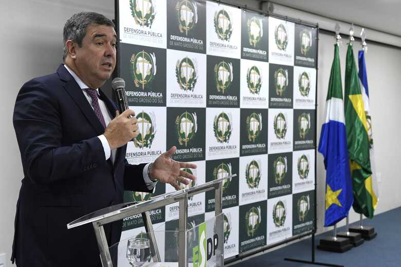 Riedel durante abertura da 99ª Reunião Ordinária do Colégio Nacional das Defensoras e Defensores Públicos-Gerais