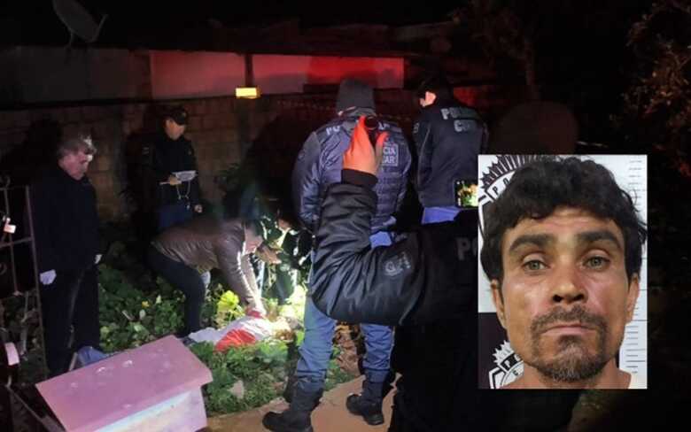 Anderson caído no quintal de uma residência