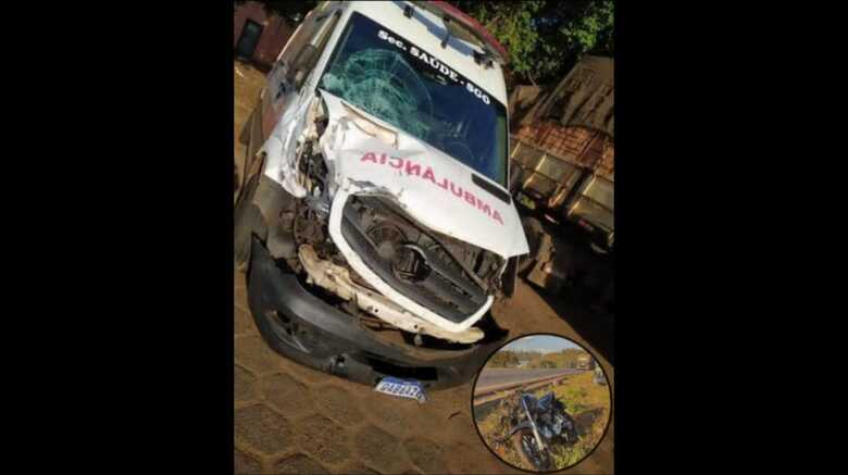 Ambulância de São Gabriel se envolveu em acidente