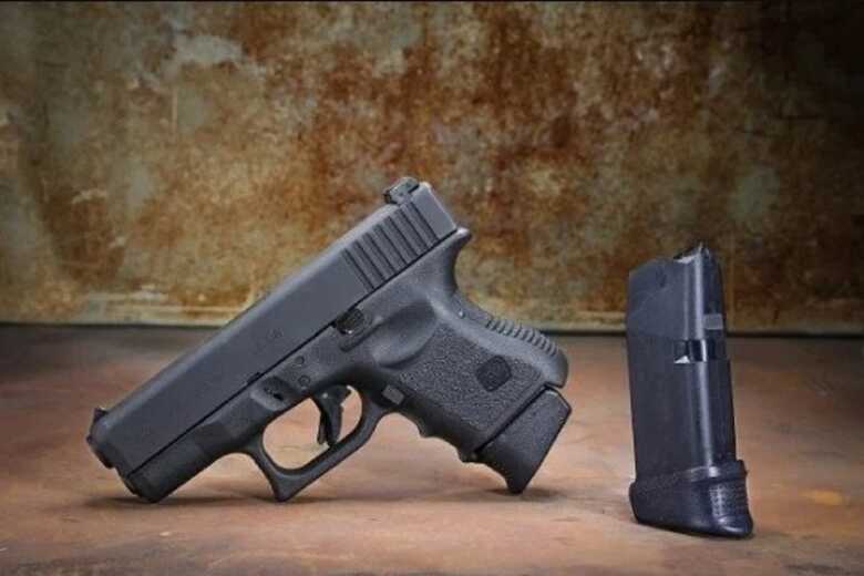Pistola Glock de calibre 9 milimetros | Imagem ilustrativa
