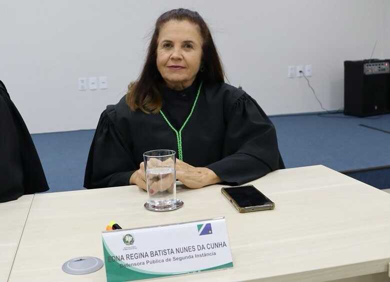 Edna Regina Batista Nunes da Cunha, defensora de 2ª Instância, atuou no caso - 