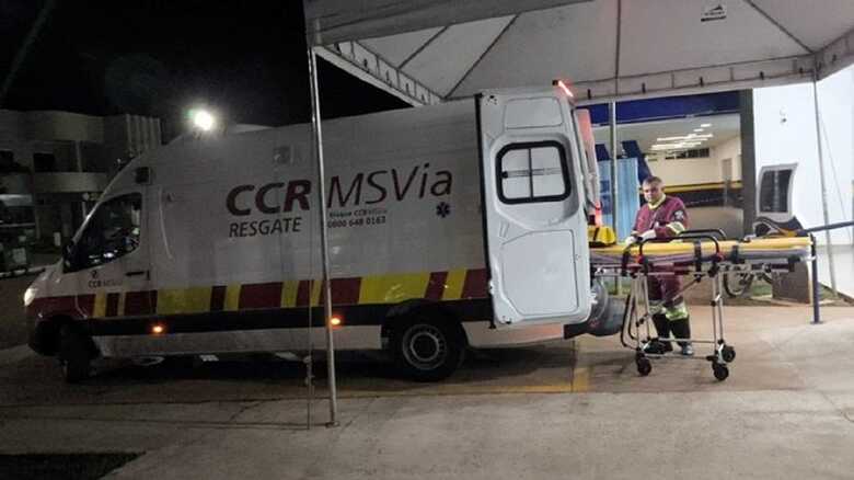 V&iacute;tima foi socorrida pela CCR MSVia