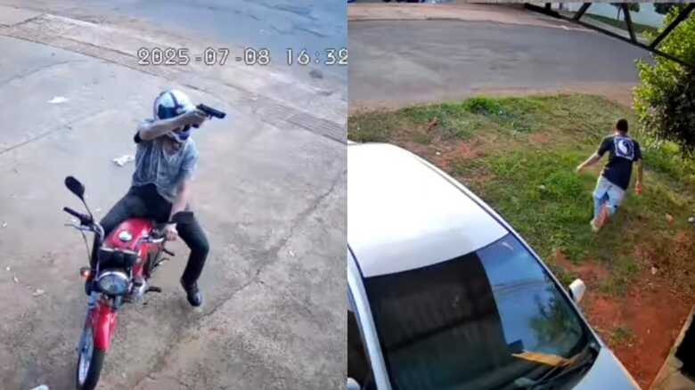 Vítima conseguiu fugir do atirador