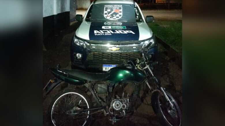 Motocicleta foi recuperada