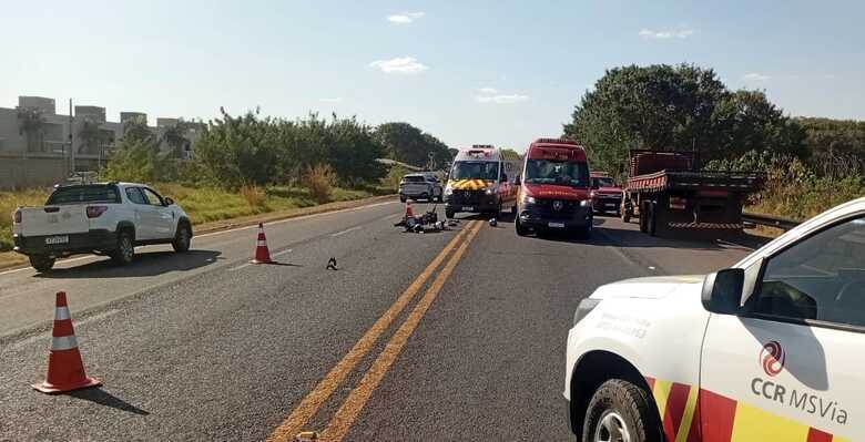 O casal foi socorrido em estado grave