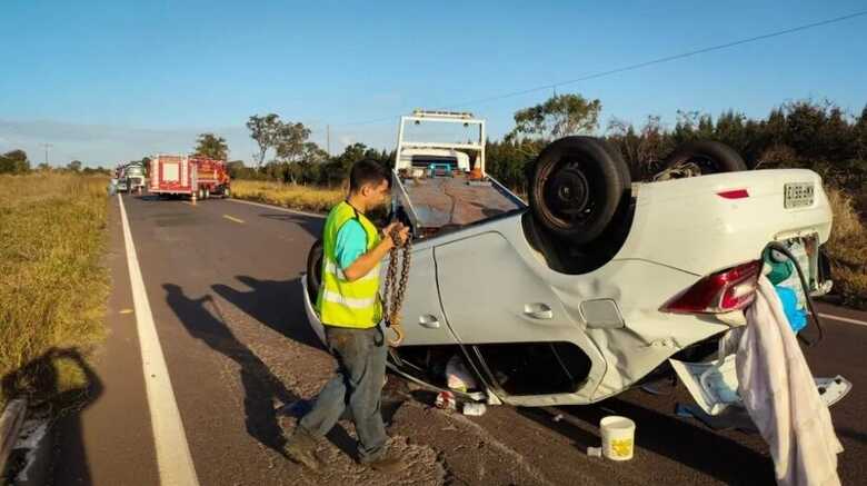 O acidente aconteceu na manhã de sábado