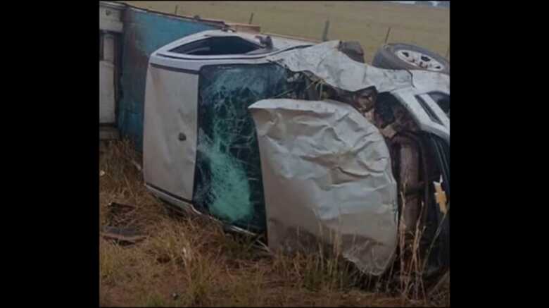 O acidente aconteceu na manhã de hoje