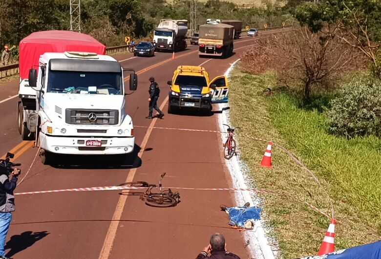A vítima faleceu ainda no local do acidente