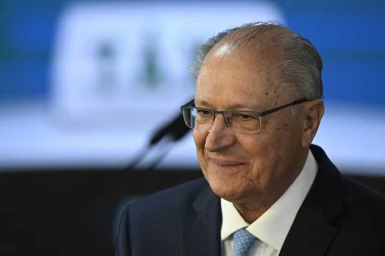 O vice-presidente, Geraldo Alckmin, durante cerimônia