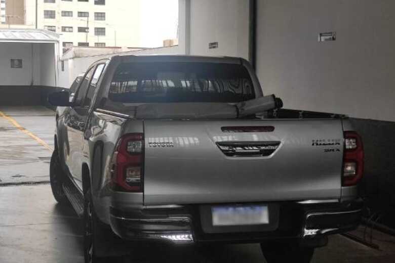 Hilux envolvido em acidente - 