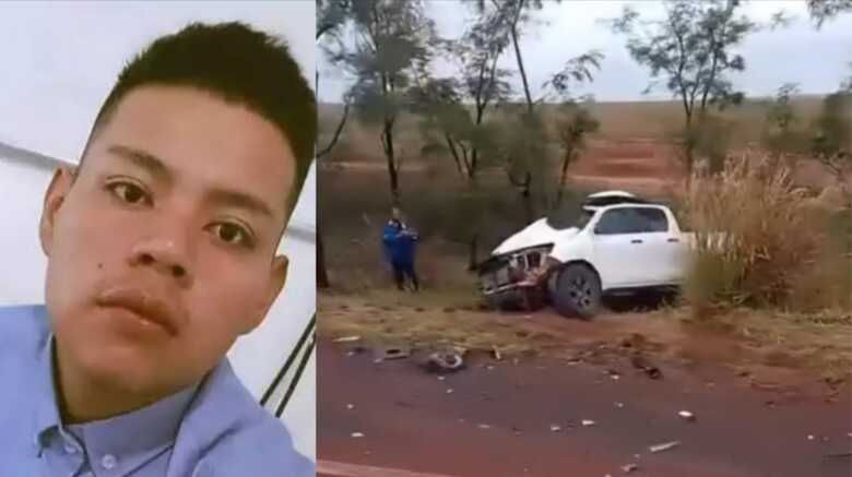 O rapaz teria sido jogado para fora da caminhonete durante o acidente