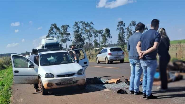 O acidente aconteceu na tarde desta quarta-feira