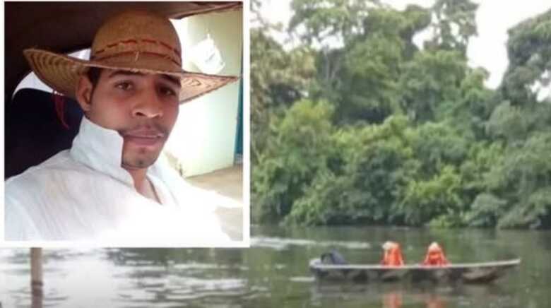 A vítima está sendo procurada pelas equipes de socorro