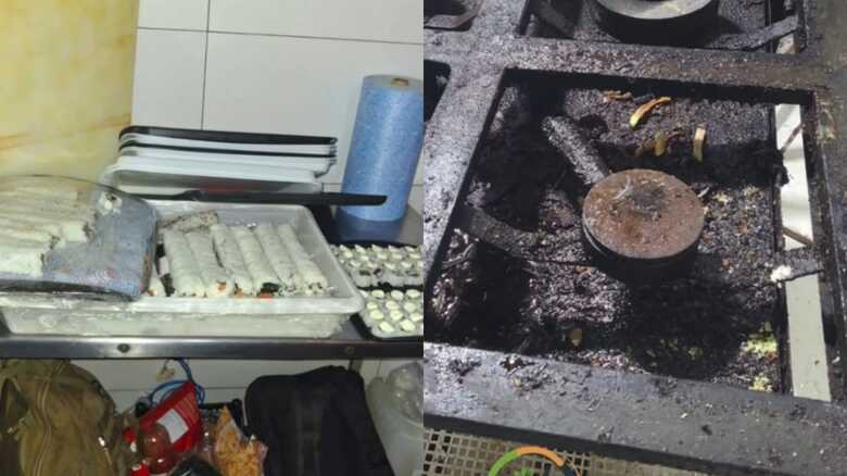 O espaço foi interditado pelas equipes 