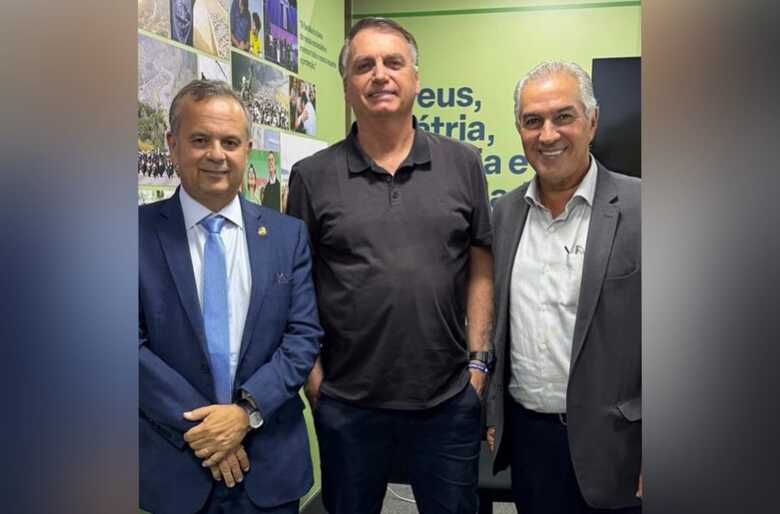 Reinaldo Azambuja durante agenda em Brasília - 