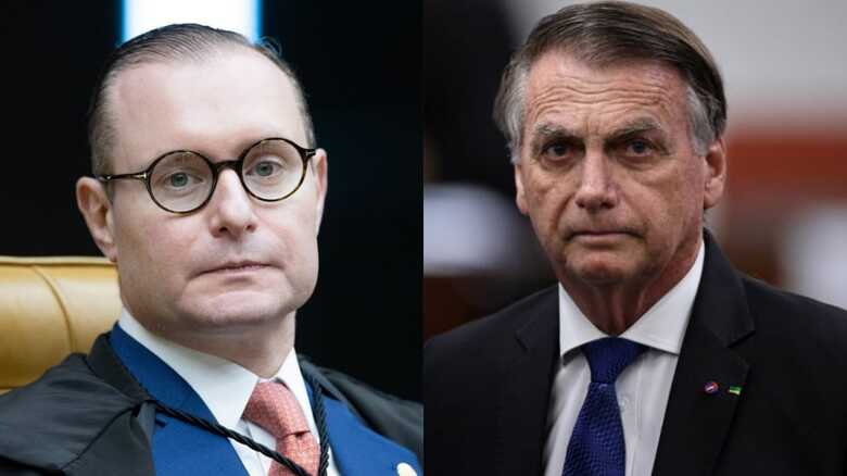 Ministro Cristiano Zanin e Jair Bolsonaro