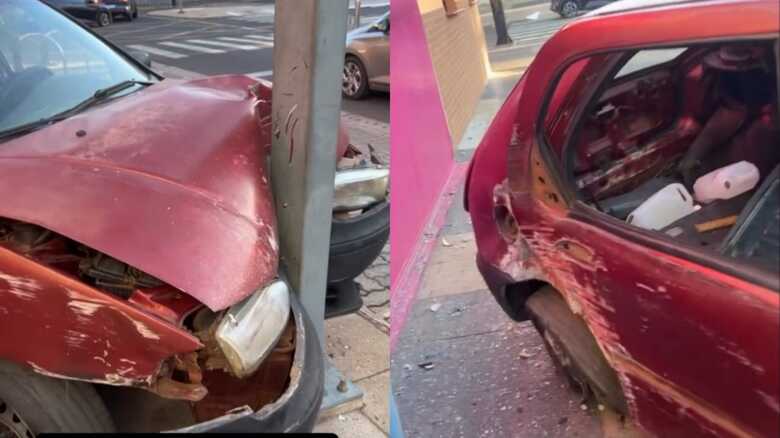 Ve&iacute;culo estava bastante danificado