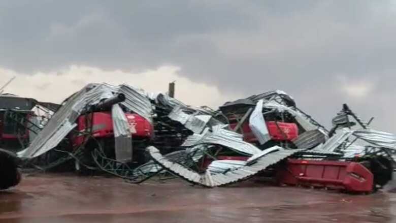 Maquin&aacute;rios ficaram destru&iacute;dos