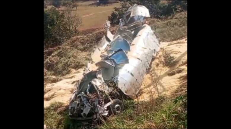 O acidente aconteceu na manhã de hoje