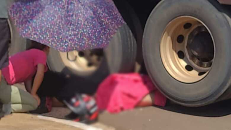 O acidente aconteceu no começo da tarde de hoje