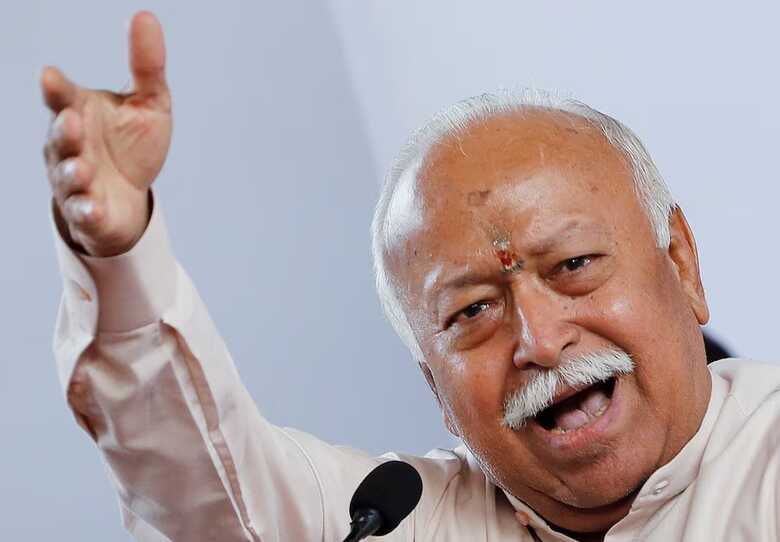 Mohan Bhagwat, chefe da organiza&ccedil;&atilde;o nacionalista hindu Rashtriya Swayamsevak Sangh 