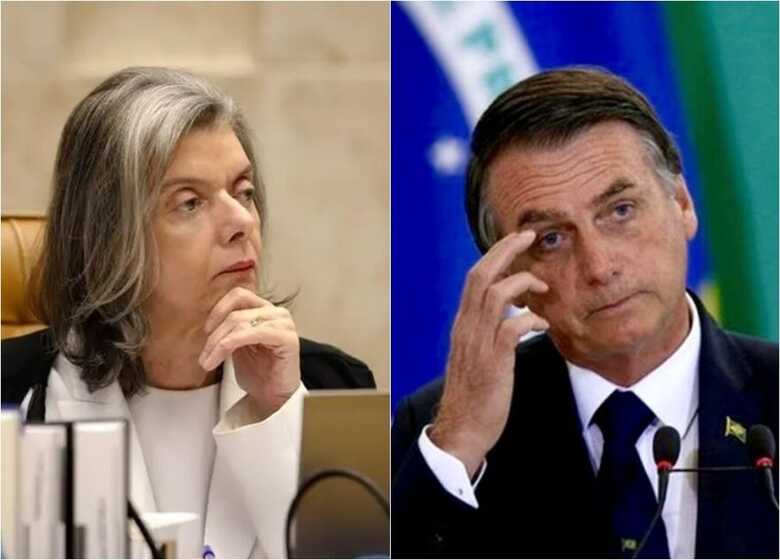 Cármem Lúcia e Jair Bolsonaro - 