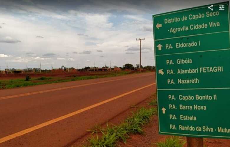 Região onde o corpo foi encontrado