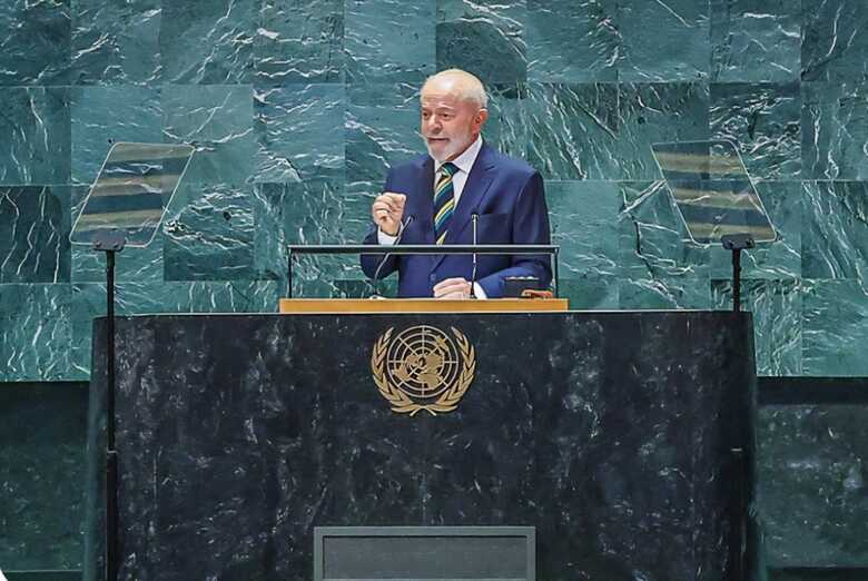 Presidente Lula em discurso na ONU